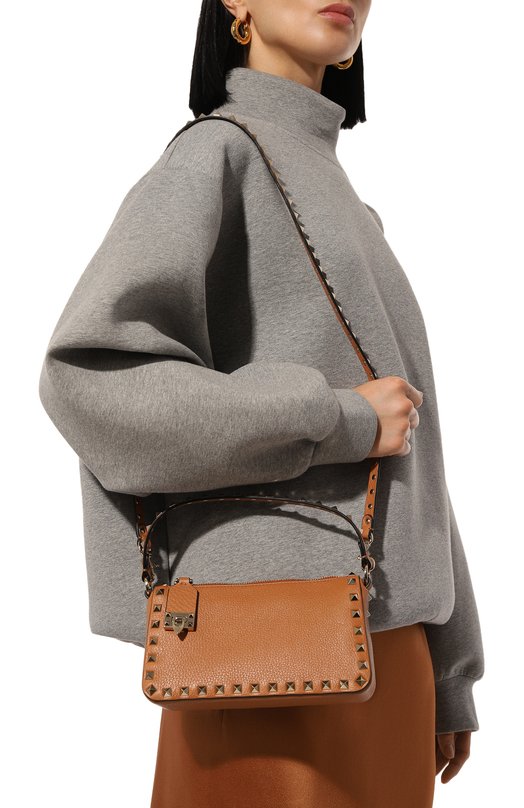 Сумка Rockstud small Valentino 5W2B0J47/VSF Коричневый  5W2B0J47/VSF Фото 2