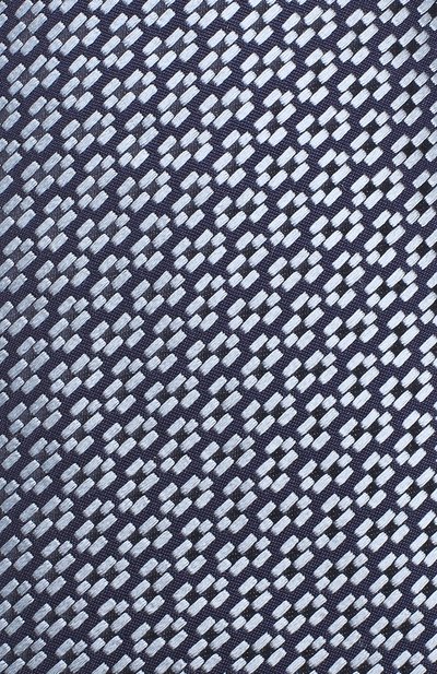 Шелковый галстук с узором ZEGNA синего цвета по цене 30750 руб., арт. Z3F60/1US, фото 3 Шелковый галстук с узором ZEGNA, арт. Z3F60/1US, фото 3