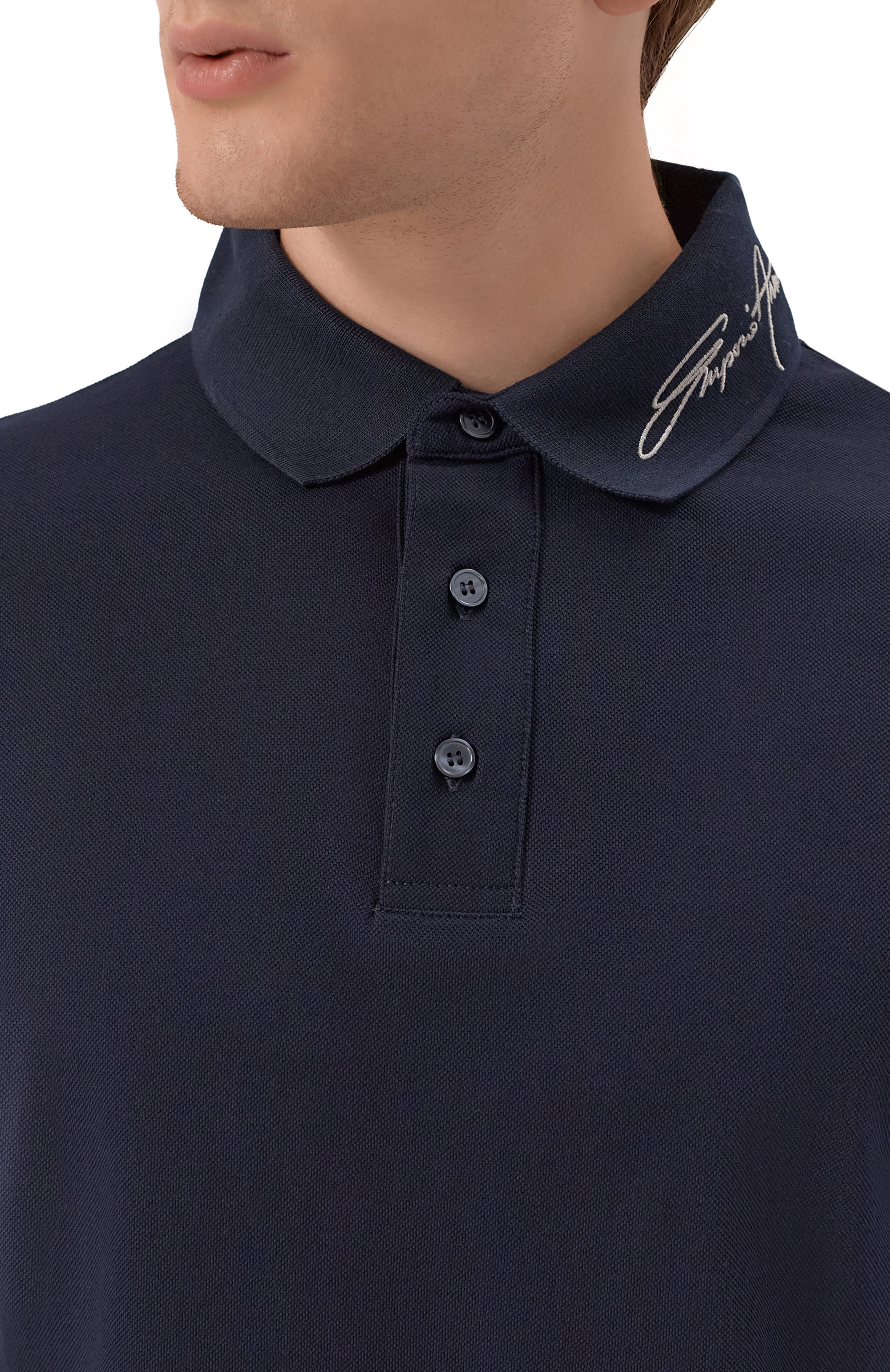 Хлопковое поло EMPORIO ARMANI, арт. EM002999/AF12955, фото 5