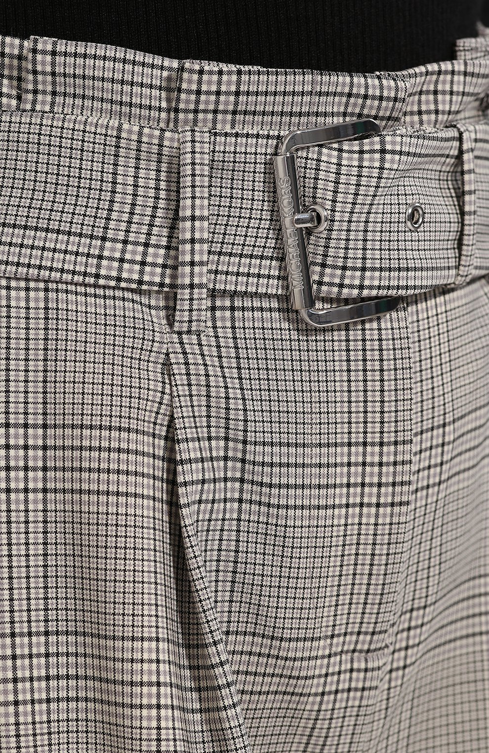 Шерстяные брюки MICHAEL MICHAEL KORS серого цвета по цене 19950 руб., арт. MU93H6KBSM, фото 5 Шерстяные брюки MICHAEL MICHAEL KORS, арт. MU93H6KBSM, фото 5