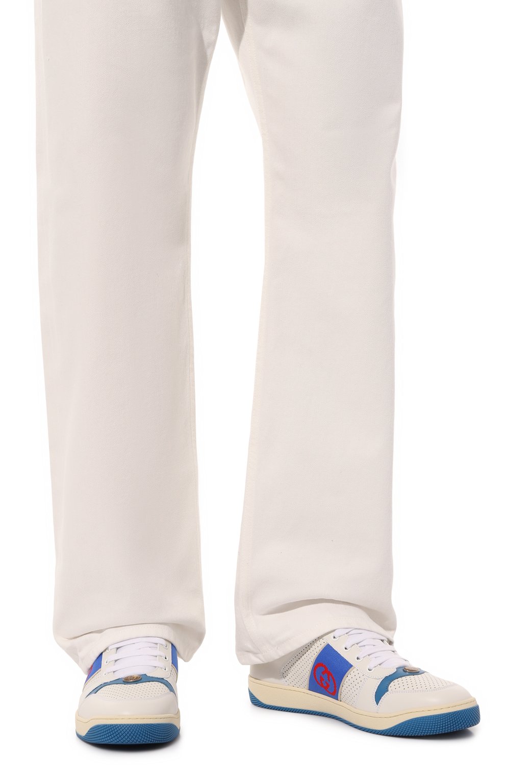 Кожаные кеды screener GUCCI, арт. 765054/AACV8, фото 3