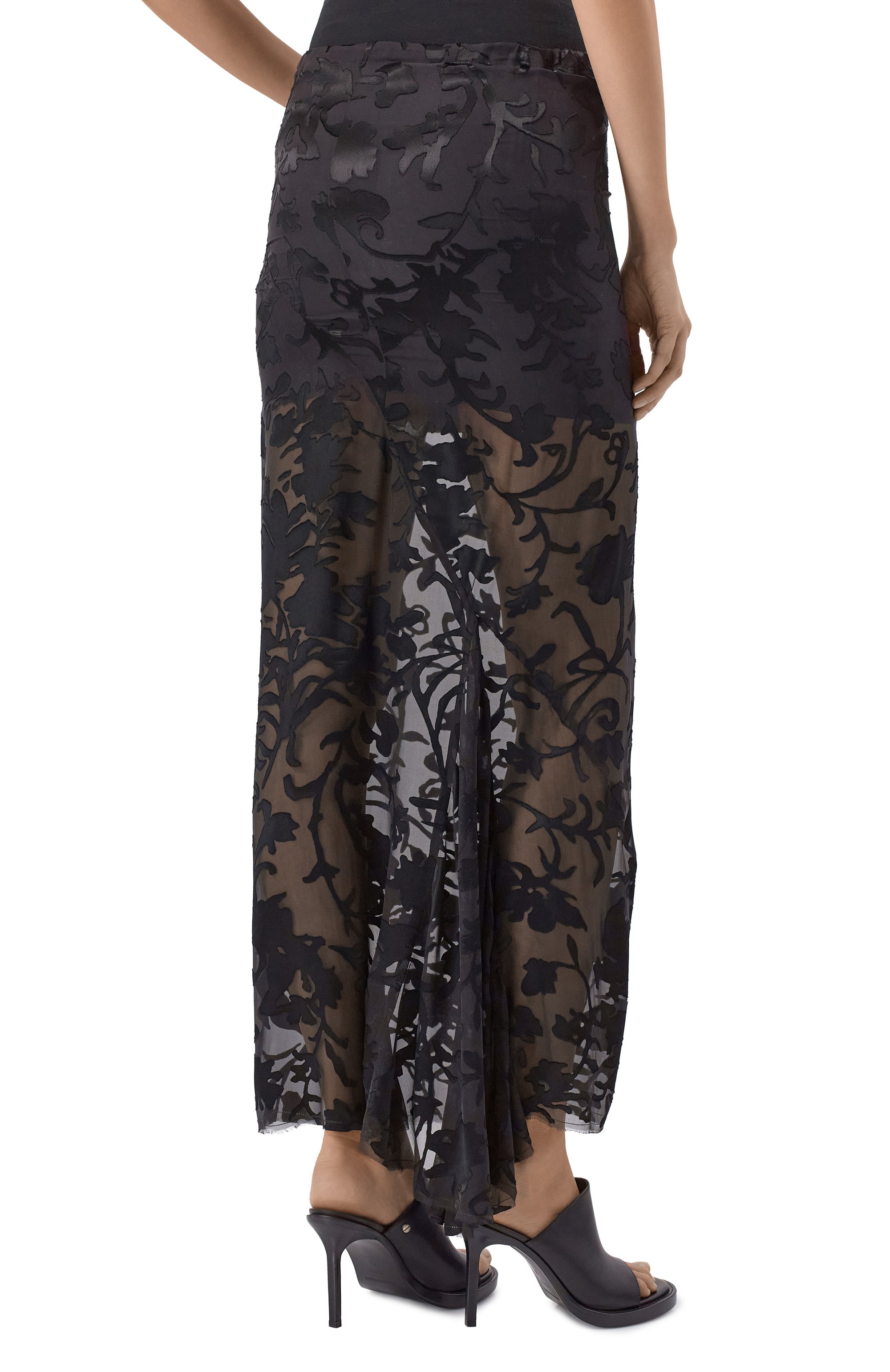 Юбка из вискозы и шелка ANN DEMEULEMEESTER, арт. B0010457/FA715, фото 4