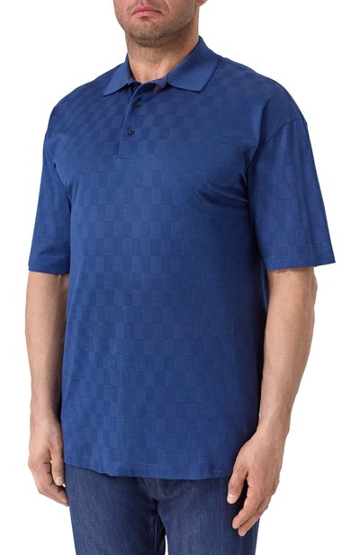 Хлопковое поло PAUL&SHARK синего цвета по цене 39750 руб., арт. 25411278/5XL, фото 3 Хлопковое поло PAUL&SHARK, арт. 25411278/5XL, фото 3