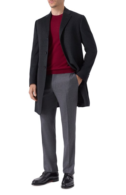 Брюки из шерсти и кашемира Andrea Campagna SC/1 ALC/ZG1202X Серый  SC/1 ALC/ZG1202X Фото 2