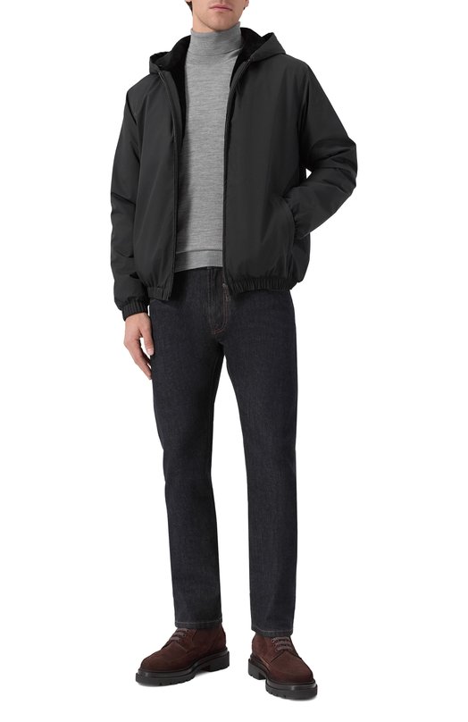 Утепленный бомбер с меховой подкладкой MVST FTECK-ME5635-4V Синий  FTECK-ME5635-4V Фото 2