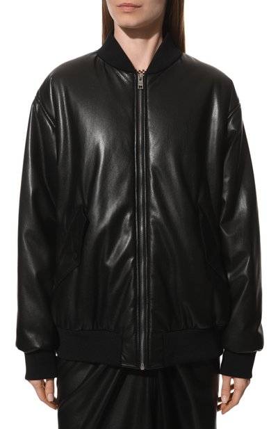 Бомбер из экокожи MSGM, арт. 3441MDH07 237110, фото 3