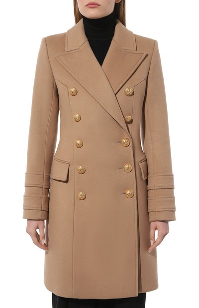 Шерстяное пальто BALMAIN, арт. YF0UB065WB50, фото 3