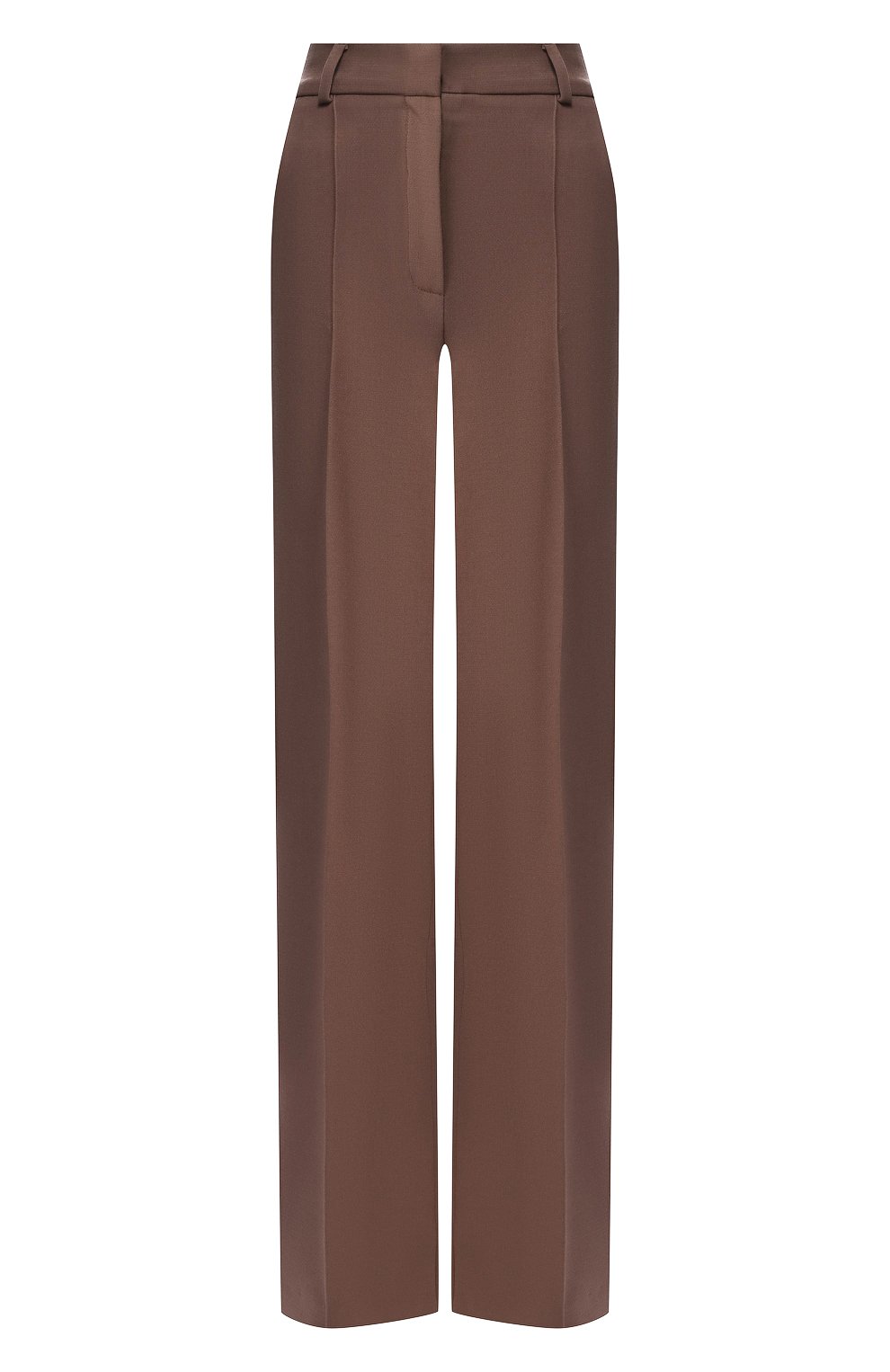 Брюки со стрелками LESYANEBO коричневого цвета по цене 20800 руб., арт. FW19/Н-157, фото 1 Брюки со стрелками LESYANEBO, арт. FW19/Н-157, фото 1