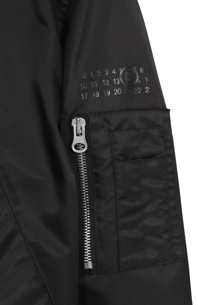 Бомбер MM6 черного цвета по цене 41250 руб., арт. M60993/MM03B, фото 3 Бомбер MM6, арт. M60993/MM03B, фото 3