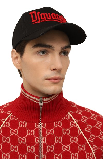 Хлопковая бейсболка DSQUARED2, арт. BCM0673 05C00001, фото 2