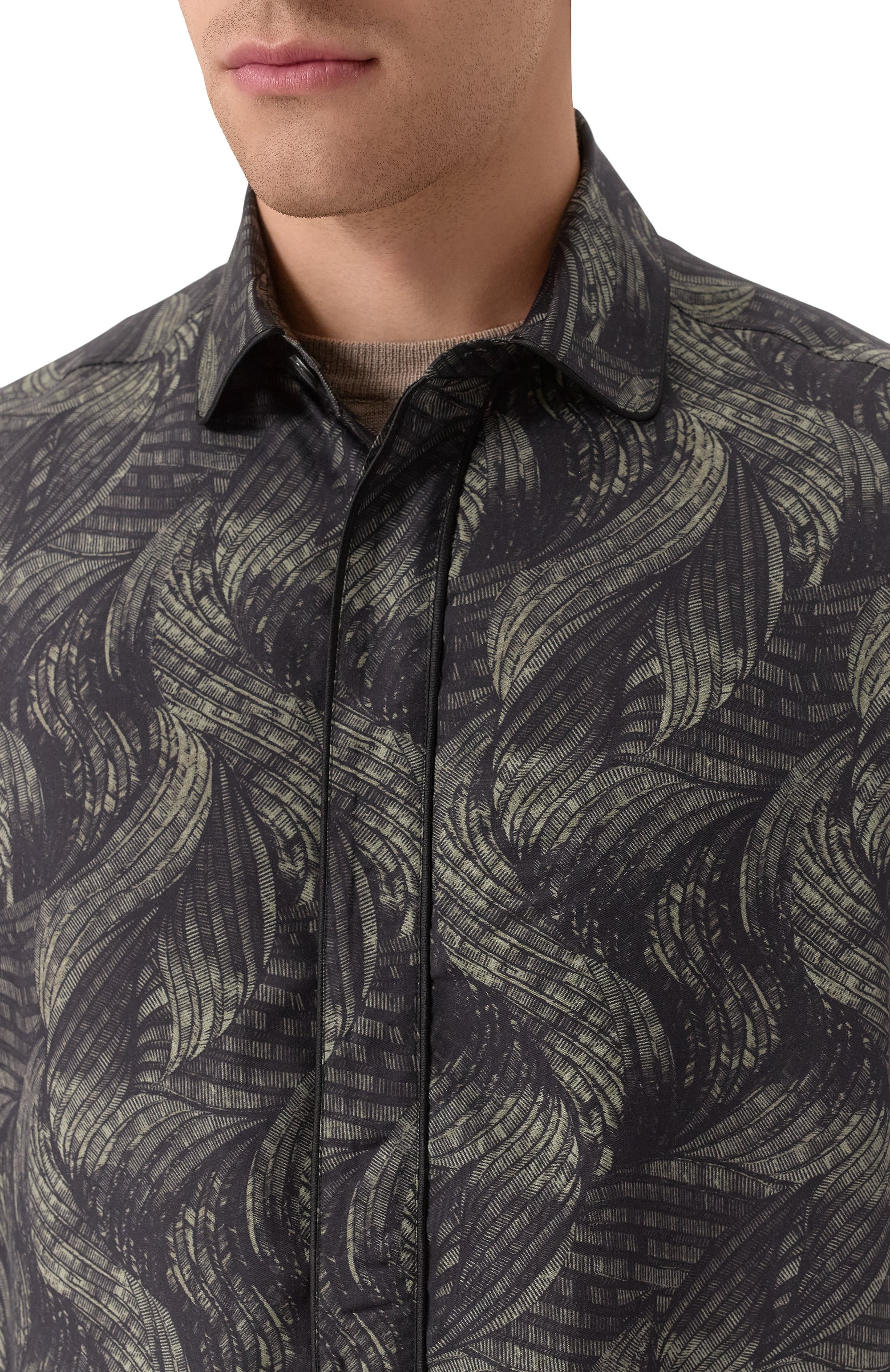 Шелковая рубашка CORNELIANI, арт. 25P918-2591922, фото 5