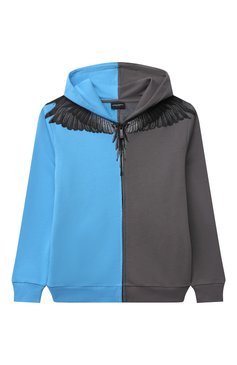 Детский хлопковая толстовка MARCELO BURLON KIDS OF MILAN голубого цвета, арт. 21E/B/MB/2202/0020/8-14Y | Фото 1 (Материал внешний: Хлопок; Рукава: Длинные; Мальчики Кросс-КТ: Толстовка-одежда; Региональные ограничения белый список (Axapta Mercury): RU; Материал сплава: Проставлено; Драгоценные камни: Проставлено; Ростовка одежда: 10 - 11 лет | 140 - 146см, 12 лет | 152 см, 13 - 15 лет | 158 см, 8 лет | 128 см)