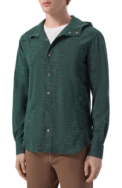 Рубашка из шерсти и шелка KITON, арт. UMCMARK0615E08, фото 3