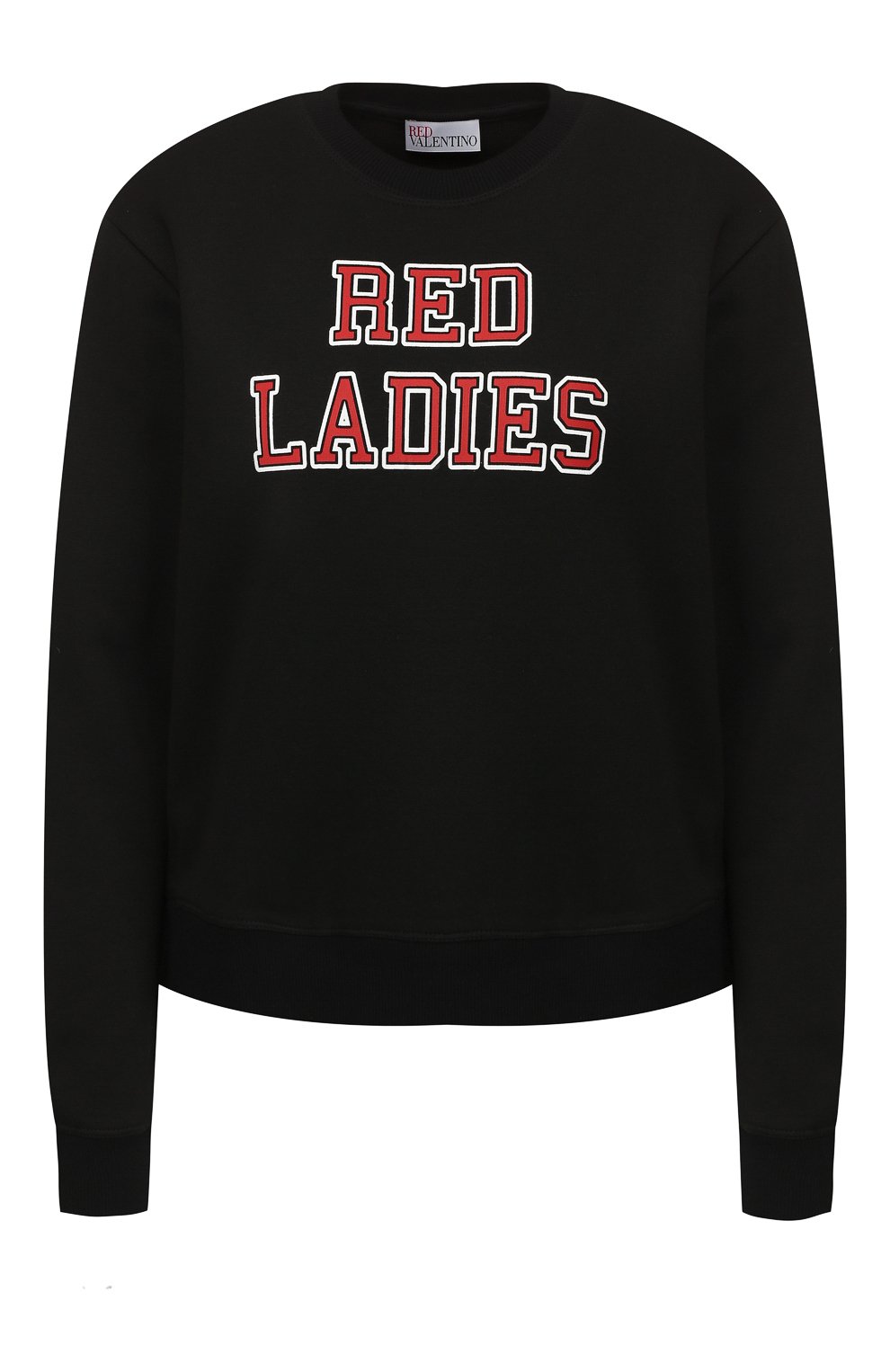 Шерстяной свитшот REDVALENTINO черного цвета по цене 32700 руб., арт. SR0MF01W/4PN, фото 1 Шерстяной свитшот REDVALENTINO, арт. SR0MF01W/4PN, фото 1