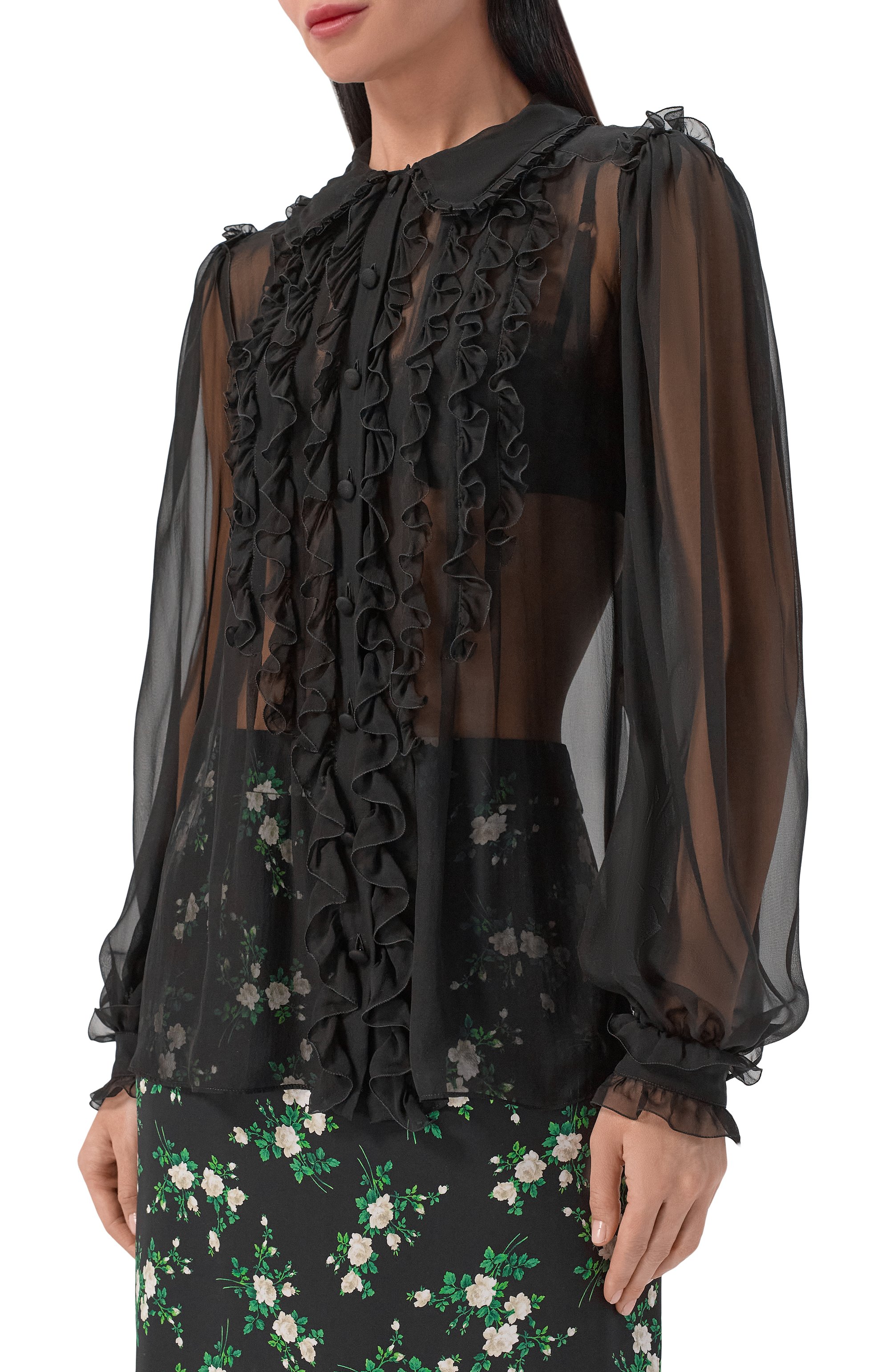 Шелковая блузка DOLCE & GABBANA, арт. F5U02T/FU1AT, фото 3