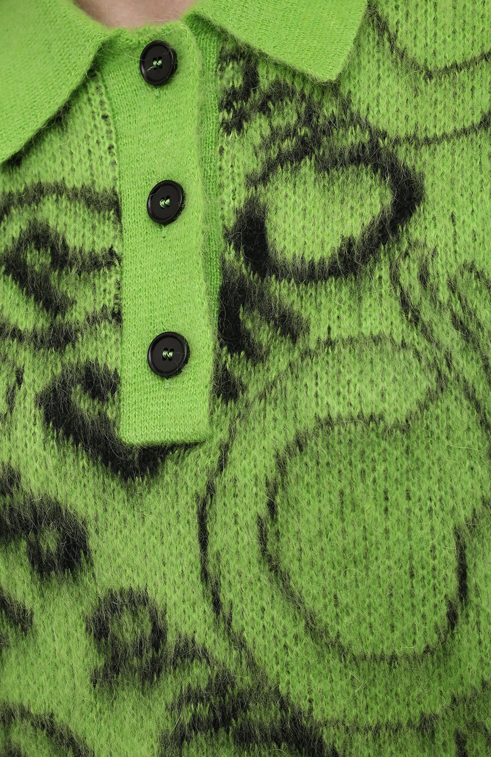 Поло MSGM зеленого цвета по цене 38450 руб., арт. 3142MDM232 217976, фото 5 Поло MSGM, арт. 3142MDM232 217976, фото 5