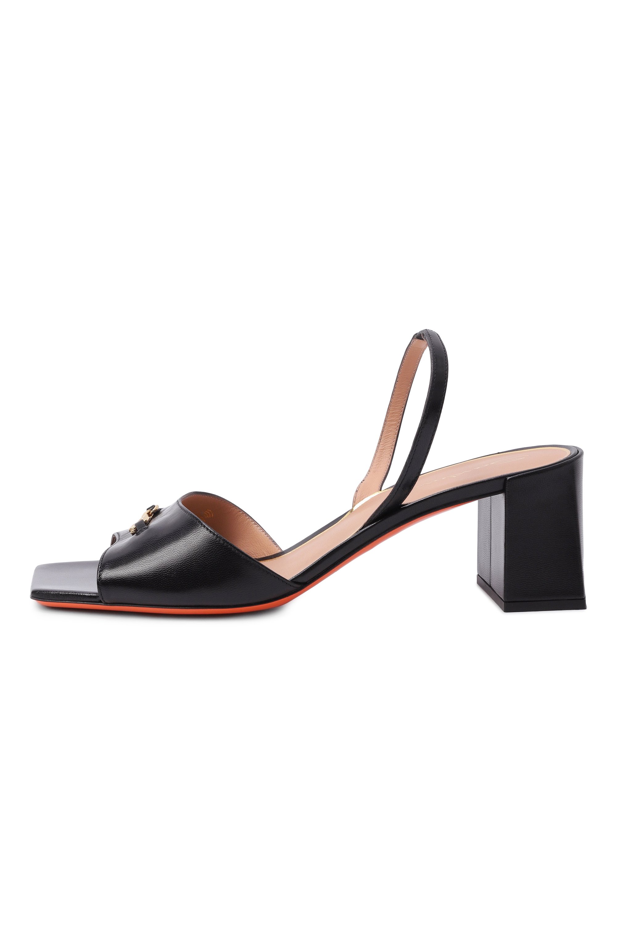 Кожаные босоножки SANTONI, арт. WHPG72055HA2NWLN, фото 4