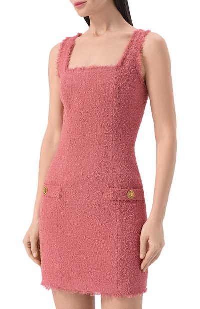 Шерстяное платье BALMAIN, арт. GF0R2541/WD60, фото 3