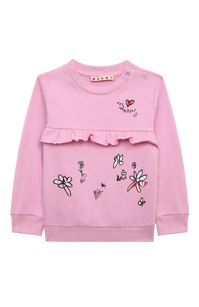 Хлопковый свитшот MARNI, арт. M01232/M00RE