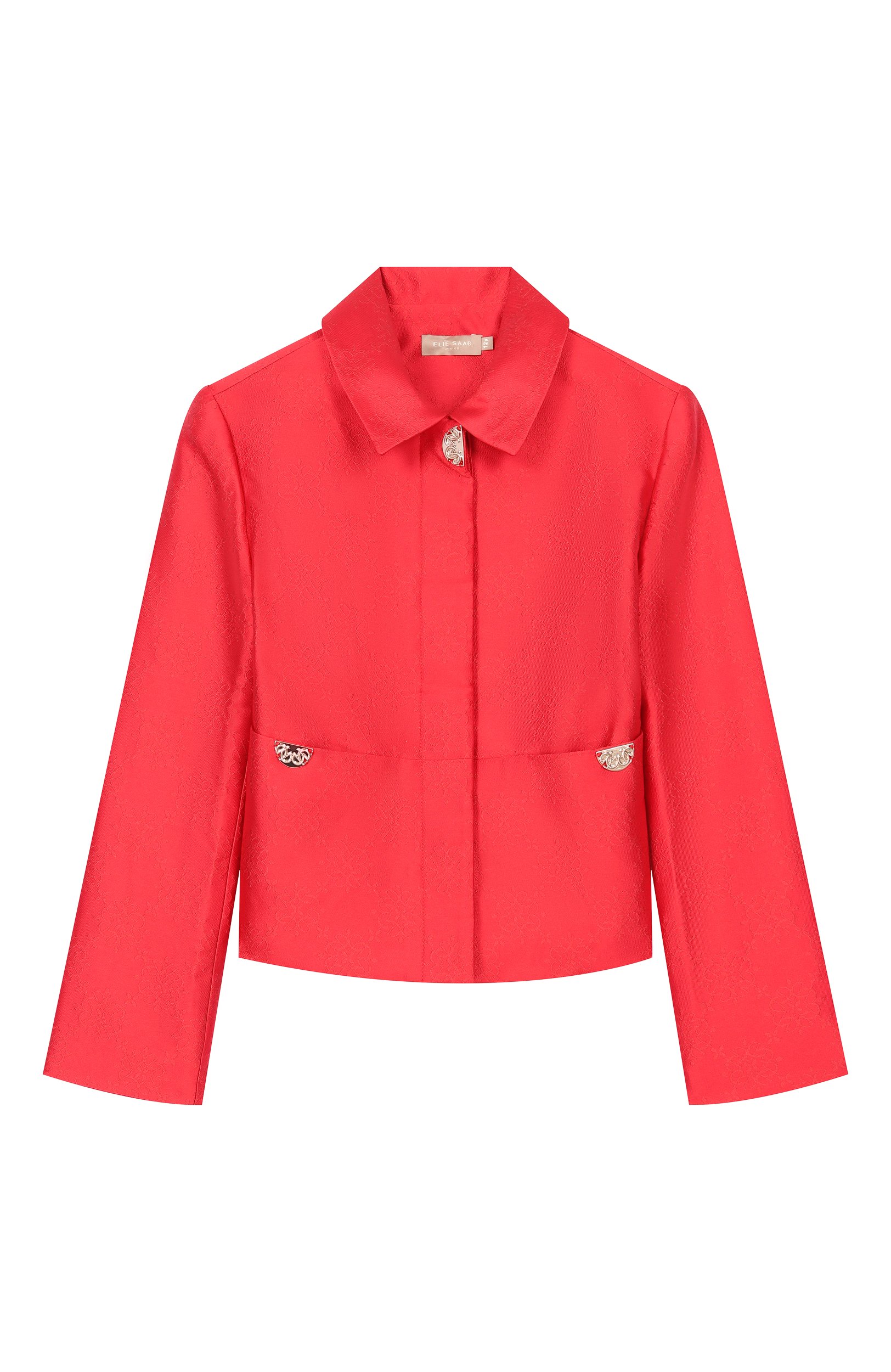 Жакет ELIE SAAB KIDS красного цвета по цене 77300 руб., арт. EFGC025/TS1133, фото 1 Жакет ELIE SAAB KIDS, арт. EFGC025/TS1133, фото 1