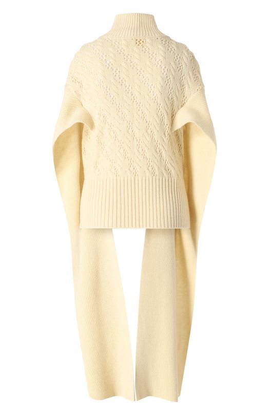 Шерстяной пуловер Akira Naka Белый, фото 2