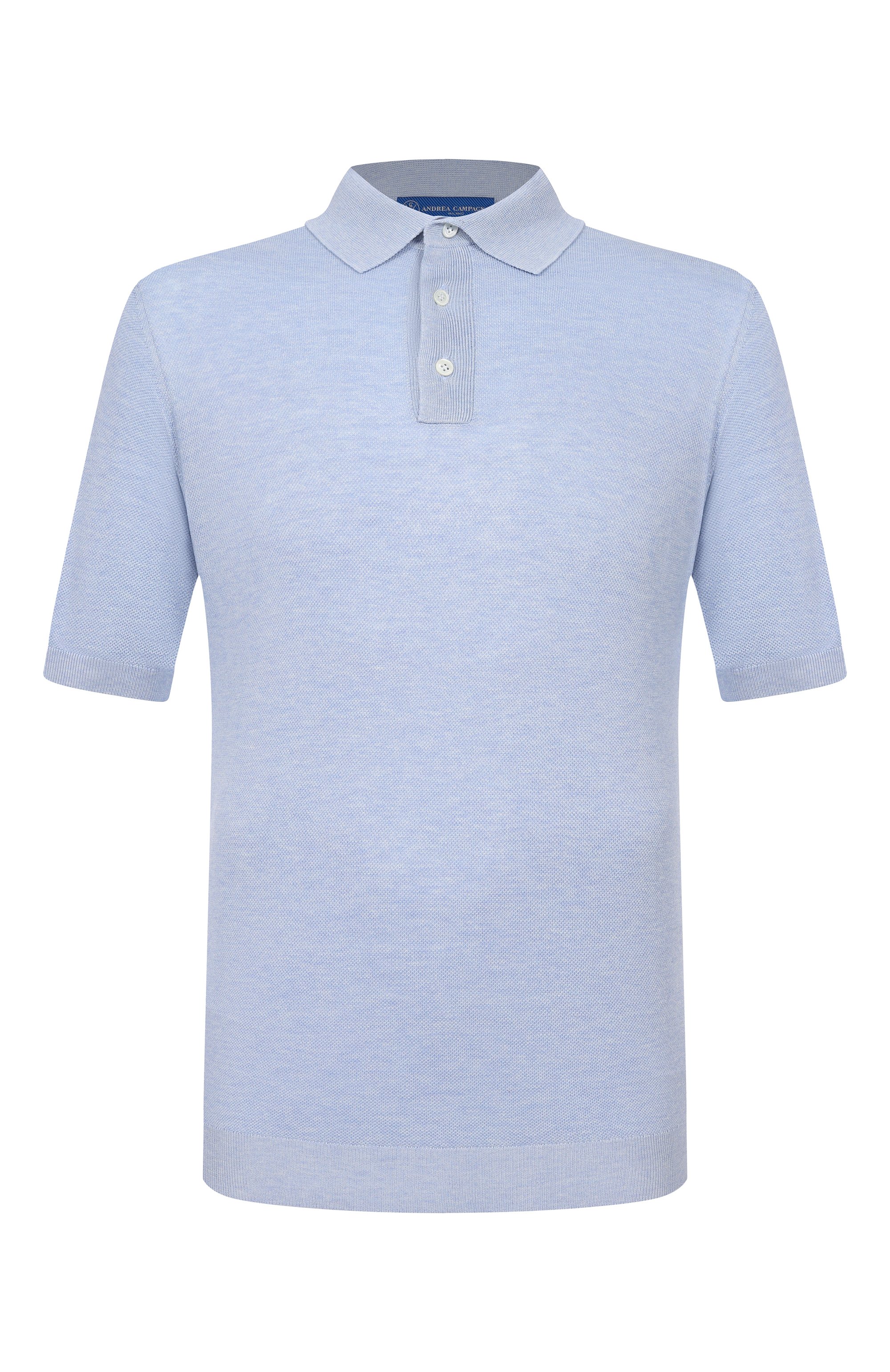 Шелковое поло ANDREA CAMPAGNA, арт. PL1MC/SE18Q, фото 1