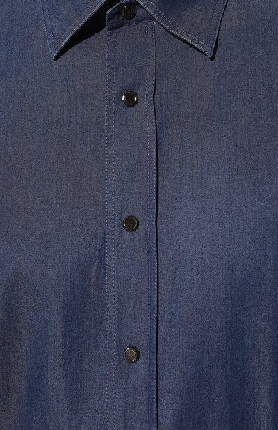 Хлопковая рубашка STEFANO RICCI темно-синего цвета по цене 99500 руб., арт. MC006832/EX2102, фото 5 Хлопковая рубашка STEFANO RICCI, арт. MC006832/EX2102, фото 5
