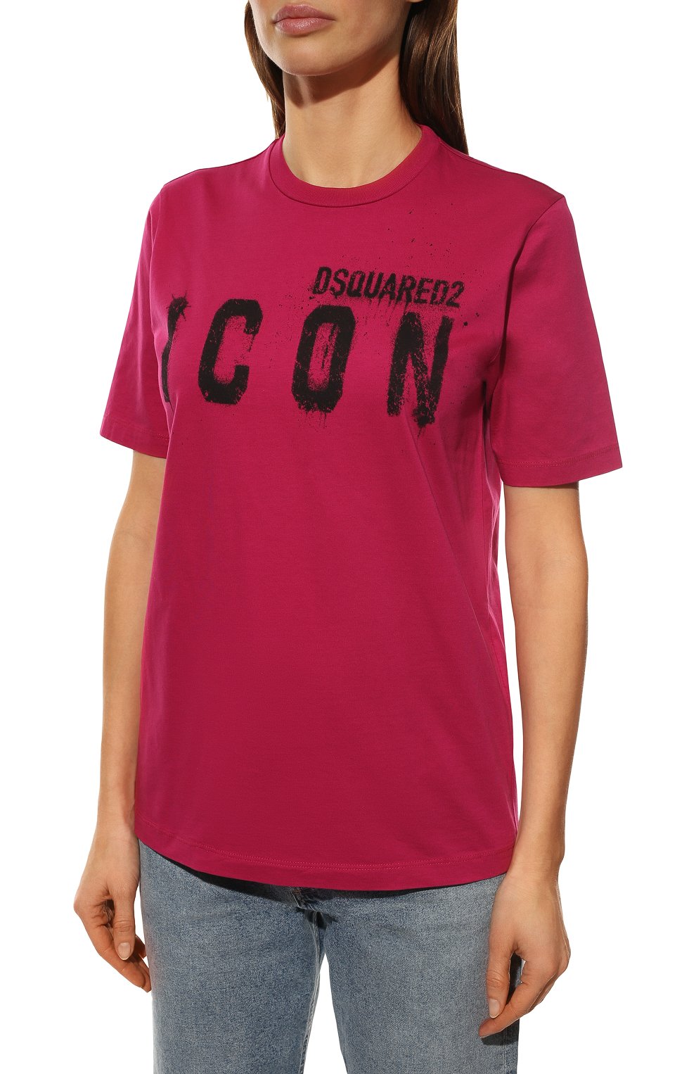Хлопковая футболка DSQUARED2, арт. S80GC0034/S23009, фото 3
