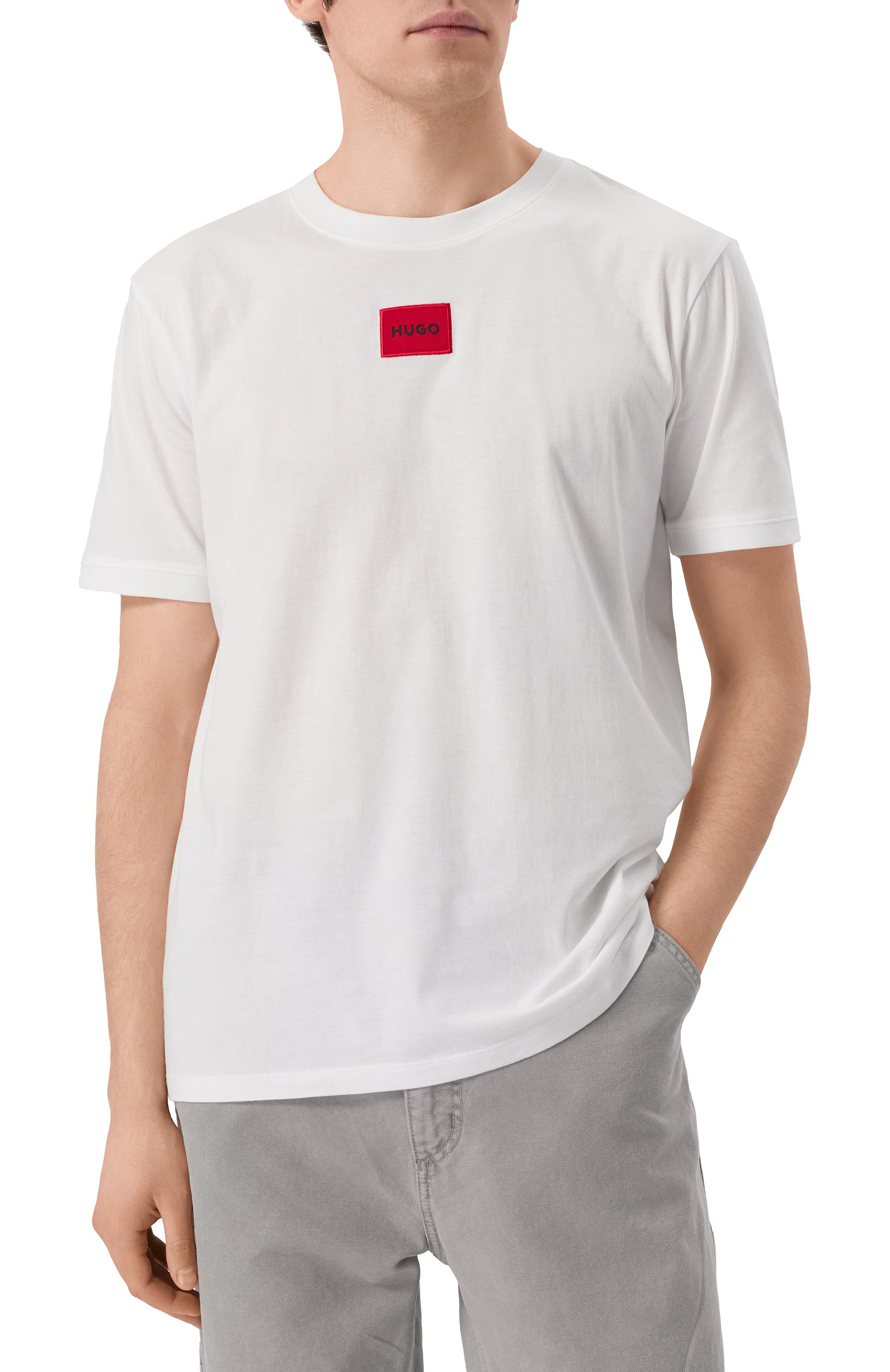 Хлопковая футболка HUGO, арт. 50447978, фото 3