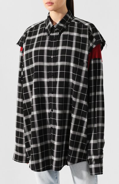 Хлопковая рубашка BALENCIAGA, арт. 556241/TDM03, фото 3