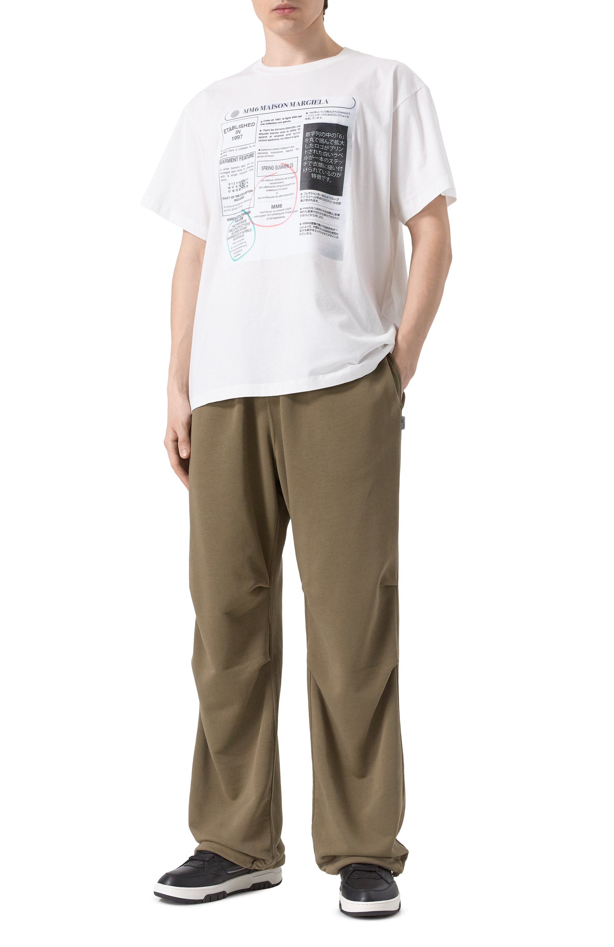 Хлопковые брюки MM6, арт. SH0KA0018/S25606, фото 2