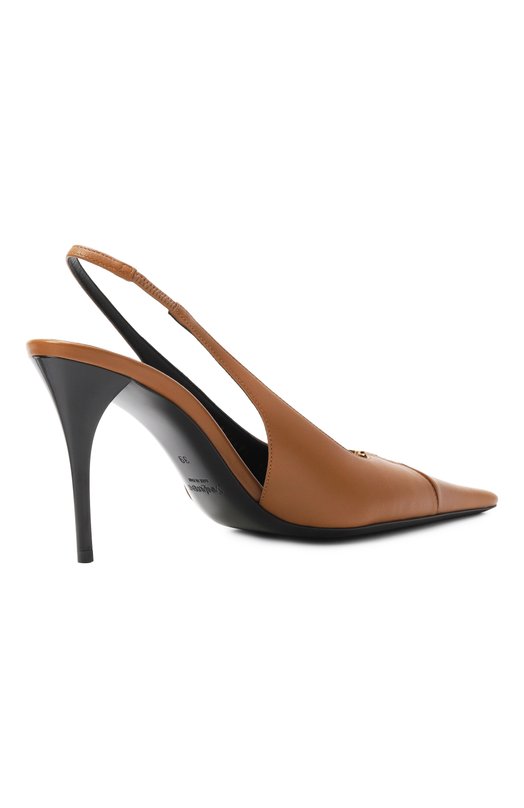 Кожаные туфли Babylone Breteuil 90 Saint Laurent 806685/AADF1 Коричневый  806685/AADF1 Фото 5