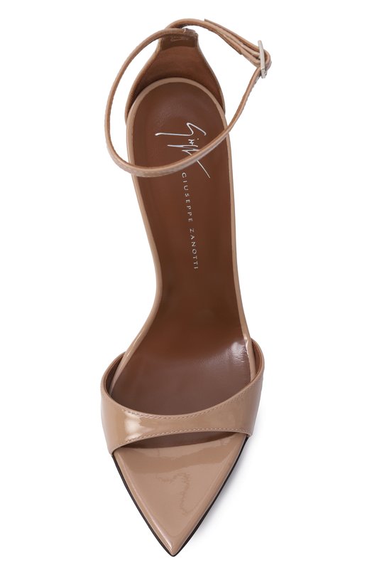 Кожаные босоножки Intriigo Strap 105 Giuseppe Zanotti Design I400005 Бежевый  I400005 Фото 6
