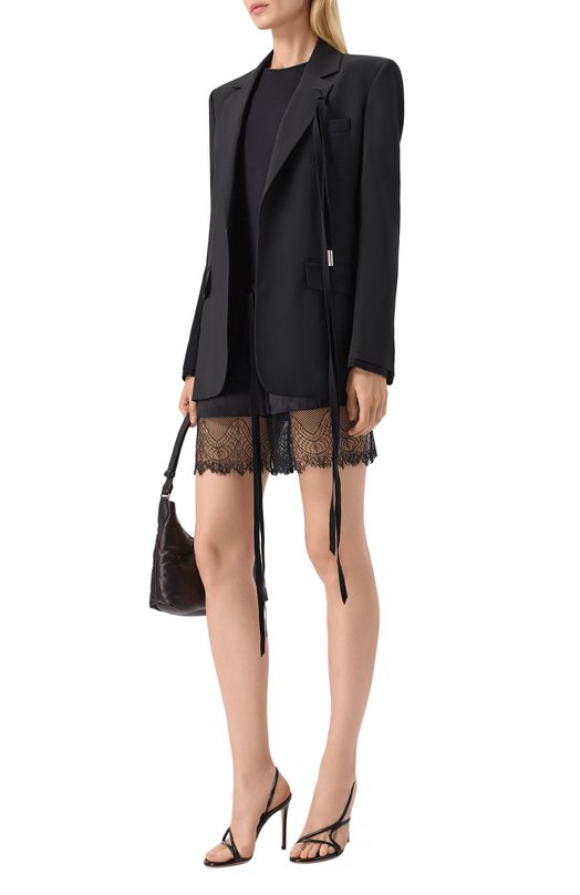 Шелковые шорты Ann Demeulemeester B0013629/FA134 Чёрный  B0013629/FA134 Фото 2