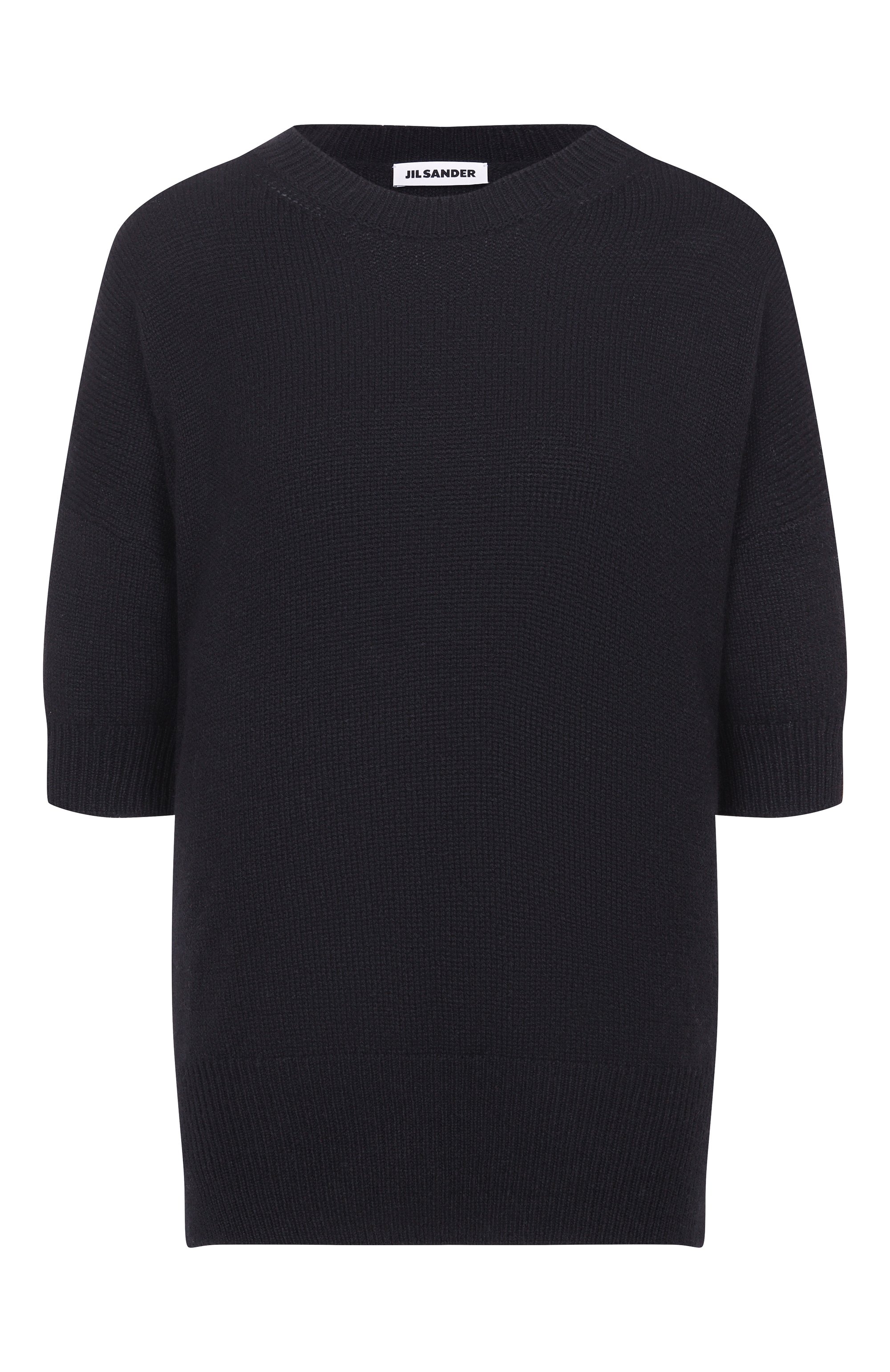 Кашемировый пуловер JIL SANDER черного цвета по цене 184000 руб., арт. J02GP0014/J13206, фото 1 Кашемировый пуловер JIL SANDER, арт. J02GP0014/J13206, фото 1