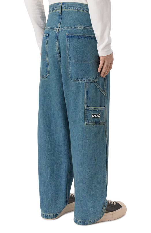 Джинсы VETEMENTS ME76DP085N1/2808 DENIM Синий  ME76DP085N1/2808 DENIM Фото 4