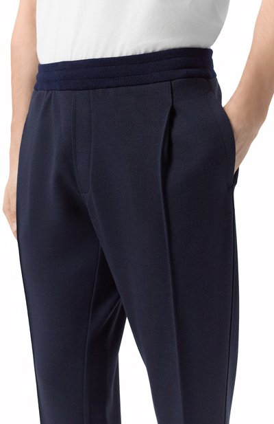 Брюки из шерсти и шелка BRIONI темно-синего цвета по цене 289000 руб., арт. UJTV0L/0D609, фото 5 Брюки из шерсти и шелка BRIONI, арт. UJTV0L/0D609, фото 5