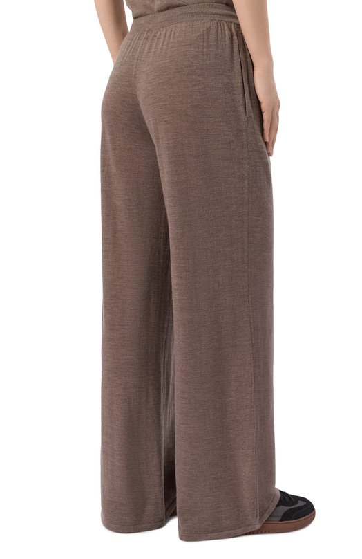 Брюки из шерсти и кашемира Addicted AD2548 Коричневый  AD2548 Фото 4