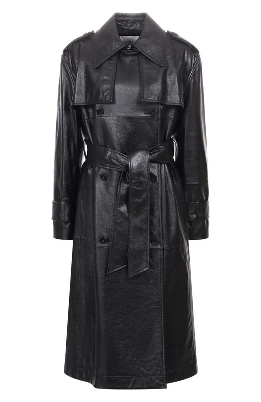Кожаный тренч Nina Ricci 25AUMA017/LB0074 Чёрный 25AUMA017/LB0074