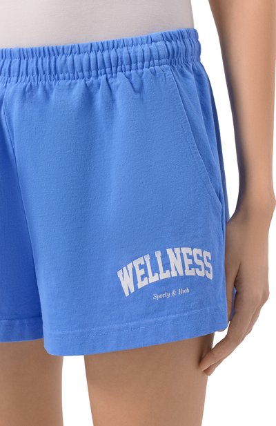 Хлопковые шо�рты SPORTY AND RICH, арт. SH037621001BL102, фото 5