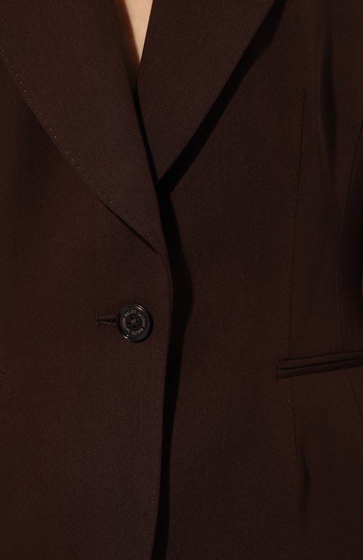Шерстяной жакет Ralph Lauren Коричневый, фото 5