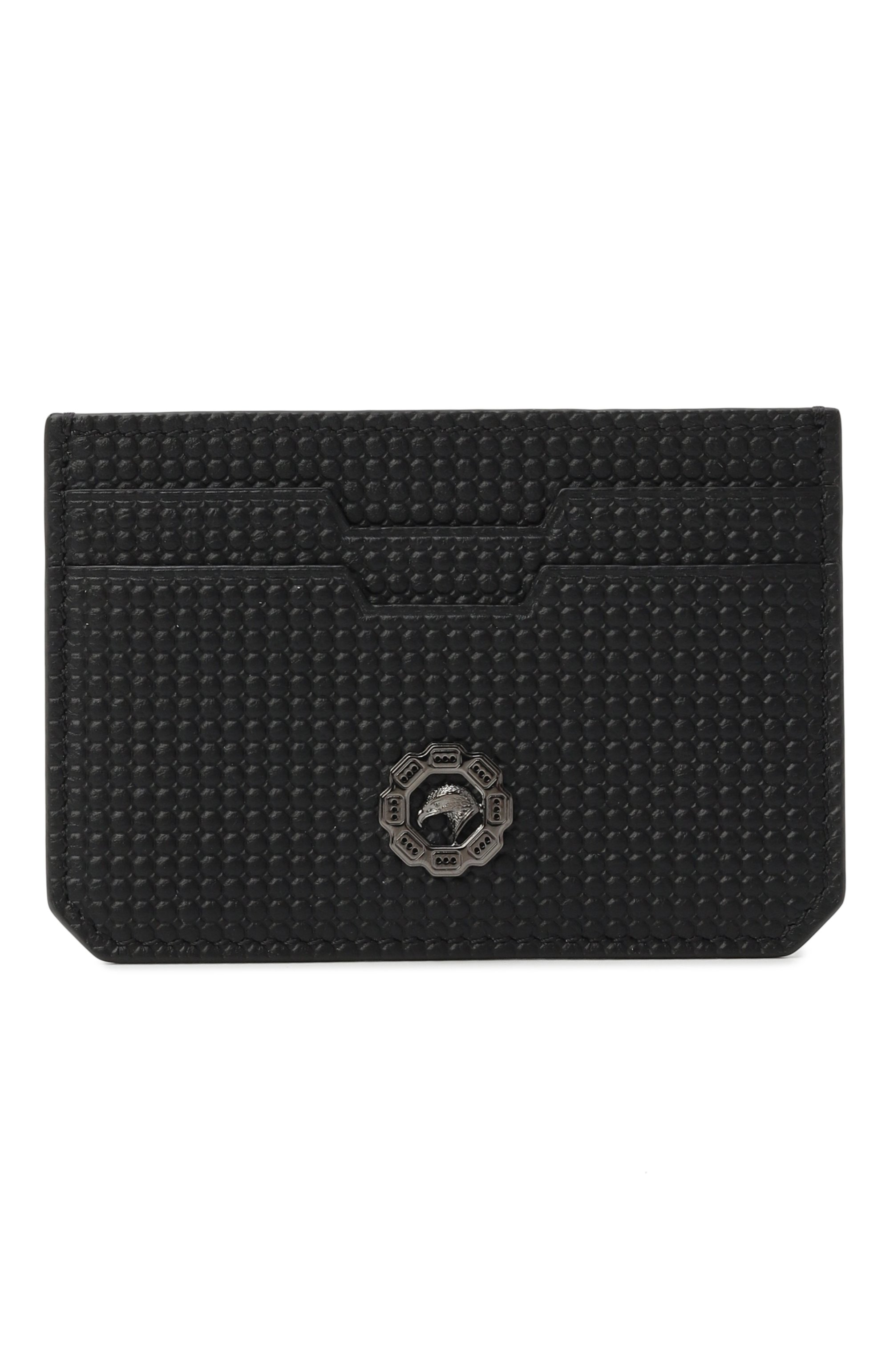 Кожаный футляр для кредитных карт STEFANO RICCI черного цвета по цене 47800 руб., арт. PP329I1GU/RE, фото 1 Кожаный футляр для кредитных карт STEFANO RICCI, арт. PP329I1GU/RE, фото 1