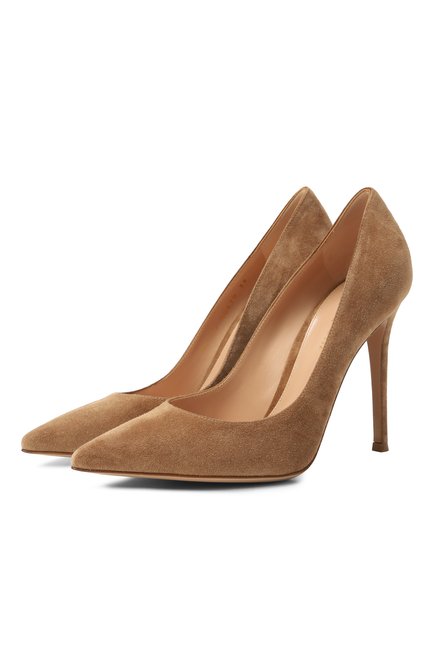 Женские замшевые туфли gianvito 105 GIANVITO ROSSI, арт. G28470.15RIC.CAMCAML