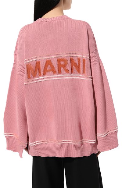 Хлопковый кардиган MARNI розового цвета по цене 99500 руб., арт. CDMD0309Q0/UFC400, фото 4 Хлопковый кардиган MARNI, арт. CDMD0309Q0/UFC400, фото 4