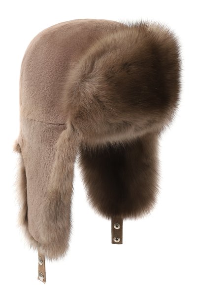 Мужская шапка-ушанка из меха норки и соболя VICTORIA KUSENKOVA, арт. 321913694243