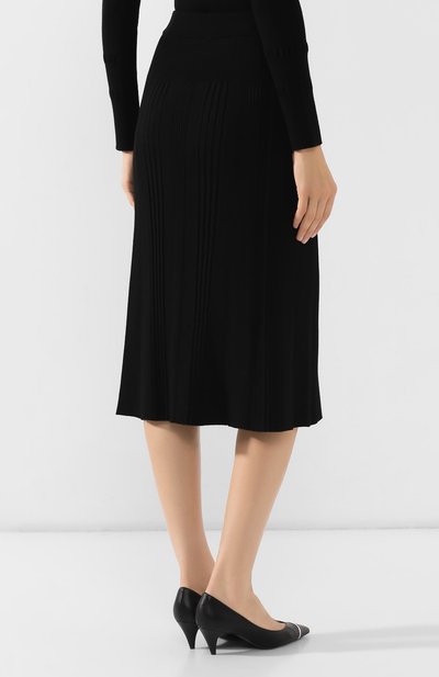 Юбка-миди KENZO черного цвета по цене 24200 руб., арт. F962JU564842, фото 4 Юбка-миди KENZO, арт. F962JU564842, фото 4