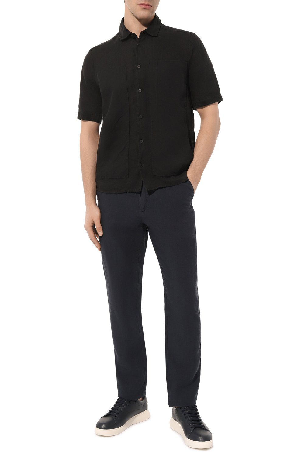 Кожаные кеды EMPORIO ARMANI, арт. X4X264/XF768, фото 2