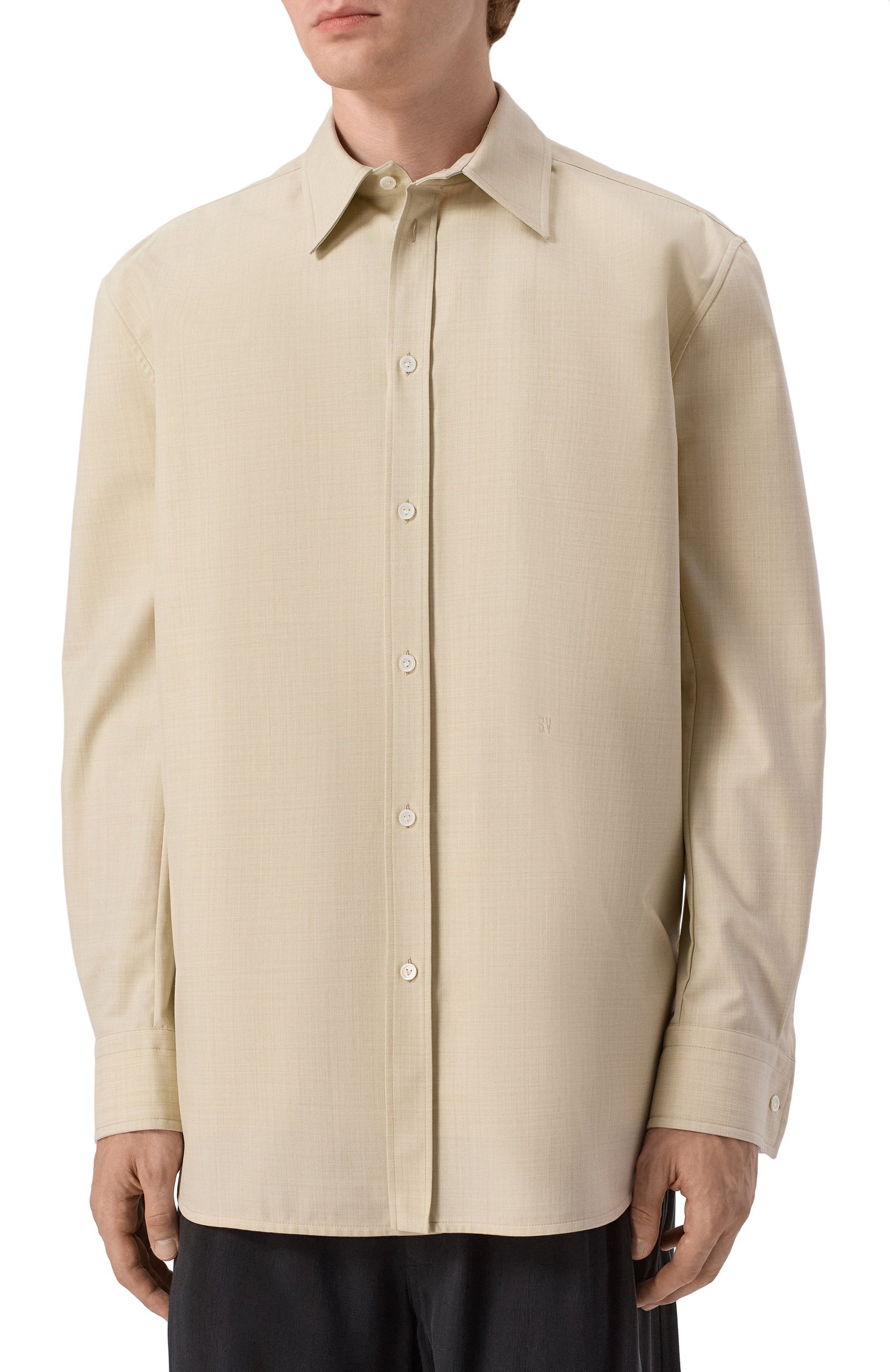 Рубашка из шерсти и хлопка BOTTEGA VENETA, арт. 861966/V6DG0, фото 3