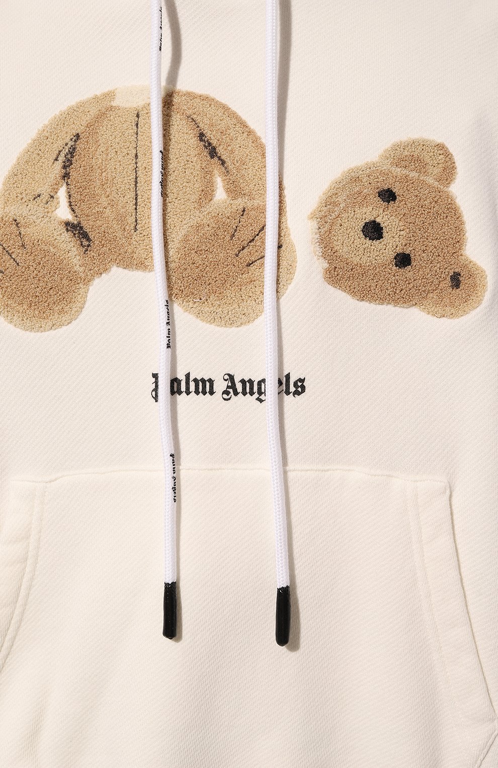 Хлопковое худи PALM ANGELS кремового цвета по цене 79950 руб., арт. PMBB058C99FLE0010360, фото 5 Хлопковое худи PALM ANGELS, арт. PMBB058C99FLE0010360, фото 5