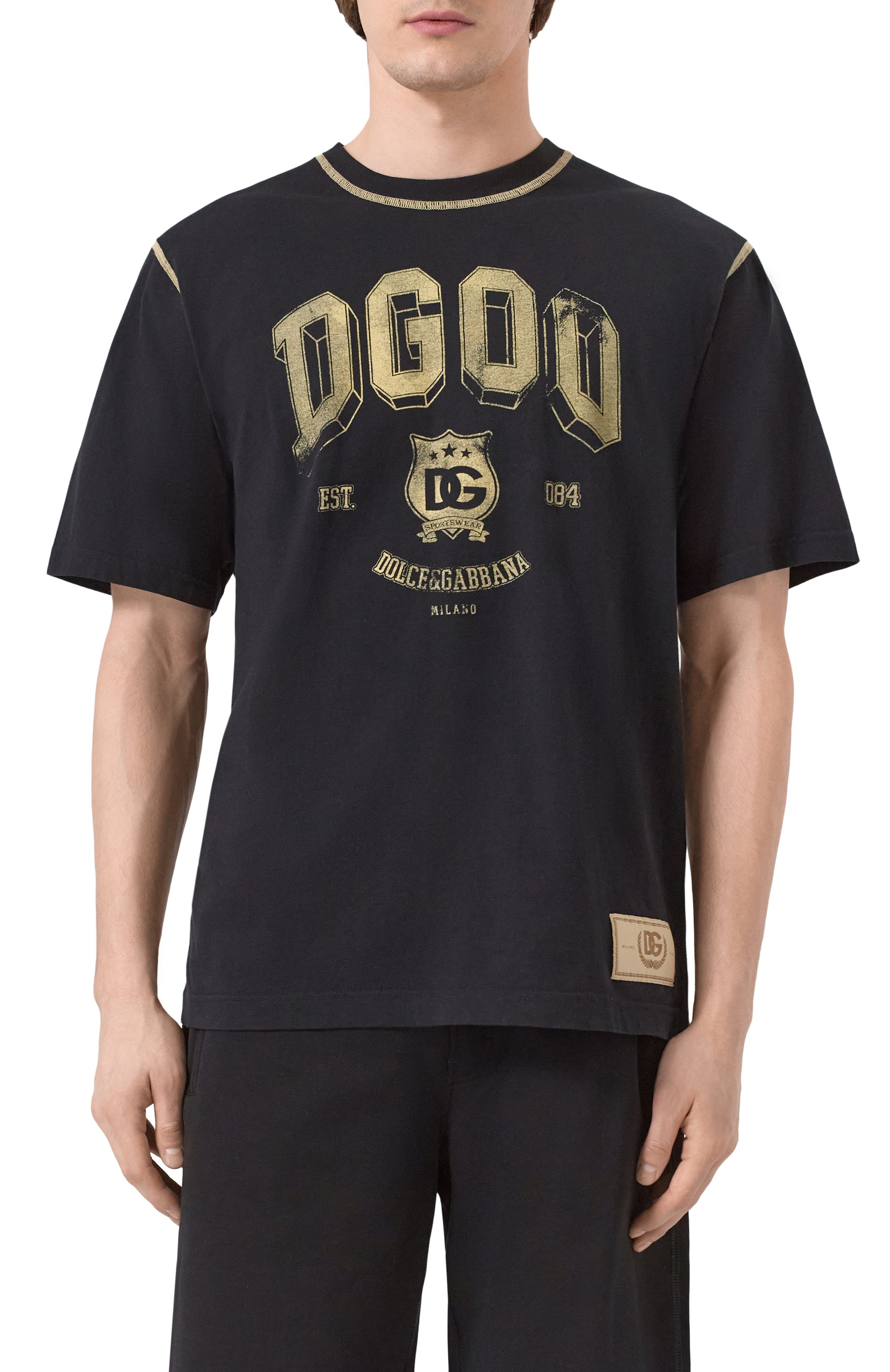 Хлопковая футболка DOLCE & GABBANA, арт. G8PN9T/G7NWY, фото 3